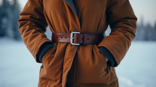 Donner du relief à une tenue d'hiver avec une ceinture